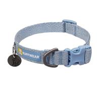 Ruffwear Front Range Flex Dog Collar, Ultra Lightweight & Soft, Comfortable & Strong Pet Collar, Engineered Knit Adjustable Size with Aluminum V-ring for Dog Lead, Polar Blue, Size Medium 36-51cm