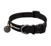 Ruffwear Front Range Flex Dog Collar, Ultra Lightweight & Soft, Comfortable & Strong Pet Collar, Engineered Knit Adjustable Size with Aluminum V-ring for Dog Lead, Basalt Grey, Size Large 51-66cm
