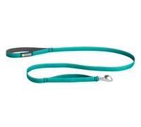 RUFFWEAR Front Range Leash, Lightweight 1.5m (5ft) Strong Lead with Padded Handle & Secure Swivelling Crux Clip, Compact Low-Profile Tubelok Webbing Restraint Aurora Teal (One Size, For All Breeds)