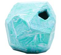 RUFFWEAR Gnawt-a-Rock Dog Toy, Durable and Chew Resistant, Natural Latex Rubber, Throw Toy with Erratic Bounce and Interactive Treat-Dispensing for Boredom, M/L Dogs, Glacial Blue, One Size