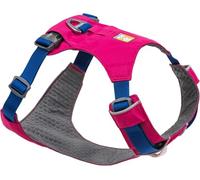 RUFFWEAR Hi & Light Harness, Medium Reflective Y Shaped Dog Harness, Lightweight Adjustable & Padded No Pull Harness for Dogs, Quick Release & 2 Lead Attachments, Size M, Alpenglow Pink