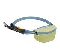 RUFFWEAR Hitch Hiker Dog Leash, Stowable Portable Strap Lead, Adjustable Hands-Free Waist Worn or Hand Held Long Tether, with Pouch Bag, Camping Hitch-lock & Crux Clip Brake, Sunny Lime (One Size)