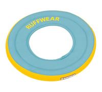 RUFFWEAR Hydro Plane Dog Flying Disc Toy, Floating Dog Frisbee, Biolumin Blue, Large
