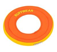 RUFFWEAR Hydro Plane Dog Flying Disc Toy, Floating Dog Frisbee, Tangelo Orange, Large