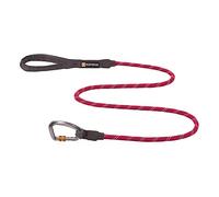 RUFFWEAR Knot-a-Leash, Reflective Rope Dog Lead with Locking Carabiner, 5ft (1.5m) Long, 11mm Thick, Hibiscus Pink
