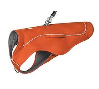 RUFFWEAR Overcoat Fuse 2-in-1 Dog Coat and Harness Combo, Fleece Lined Dog Jacket - Canyonlands Orange, M