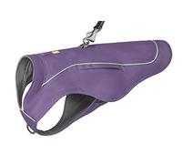 RUFFWEAR Overcoat Fuse 2-in-1 Dog Coat and Harness Combo, Premium Fleece Lined Adjustable Lightweight Dog Jacket & Field Coat, for Cold Weather, Machine Washable, Purple Sage - X-Large (91-107cm)