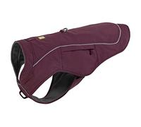 RUFFWEAR Overcoat Fuse 2-in-1 Dog Suit Combo, Premium Fleece Lined Adjustable Lightweight Dog Jacket & Waterproof Raincoat, Purple Rain - Medium
