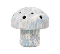 RUFFWEAR Porcini Dog Toy, Interactive Large Dog Chew Toy & Slow Feeder, Pet Safe Dog Treats Dispenser Ball, Natural Latex Rubber Tough Adult & Puppy Toy & Everyday Dog Enrichment Toy Game, Grey Sky