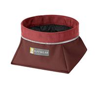 RUFFWEAR Quencher Bowl, Portable Dog Travel Bowl for Food and Water, Fired Brick, Large
