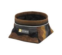 RUFFWEAR Quencher Packable Dog Bowl, Collapsible Dog Food Bowl & Dog Water Bowl, Non Slip Travel Dog Bowl, Lightweight & Foldable, Compact Pet Food Bowl, Medium Size, Moonlight Mountains