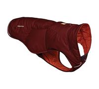 RUFFWEAR Quinzee Jacket, Packable Insulated Winter Coat for Dogs, Medium, Fired Brick