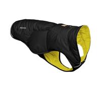 Ruffwear Quinzee X-Small Dog Rain Jacket, Insulated All Weather Dog Coat, Water Resistant Dog Jacket, Lightweight Dog Vest Overcoat & Stuff Sack Carry Bag, Size XS, Obsidian Black