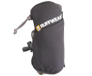 RUFFWEAR Stash Pouch Mini, Compact, Convenient Dog Poo Bag Storing And Dispensing System, Secures Full Pet Poo Bags, Small Lightweight Hands Free Dog Walking Bag, Basalt Gray, 12 x 5.7cm