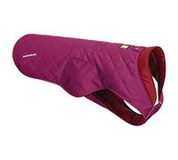 RUFFWEAR Stumptown Jacket, Overcoat for Dogs, Warm and Abrasion-resistant for Clear Cold Days, Larkspur Purple, XX-Small