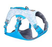 RUFFWEAR Swamp Cooler Dog Harness & Handle, Lightweight Walking Gear Keeps Pets Cool in Hot Weather, Fully Adjustable, Strong & Cooling, 2 Lead Portals, Biolumin Blue (XX-Small, 33-43 cm)