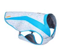 RUFFWEAR Swamp Cooler Vest, Dog Jacket for Hot Weather, SPF 50+, Maximum Coverage, Cooling Cover with Harness/Lead Portal, Sun Protection to Keep Pets Cool, Biolumin Blue(X-Small, 43-56 cm)