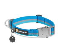 RUFFWEAR - Top Rope Dog Collar, Reflective Collar with Metal Buckle for Everyday Use, Blue Dusk, 11"-14"
