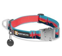 RUFFWEAR - Top Rope Dog Collar, Reflective Collar with Metal Buckle for Everyday Use, Sunset, 14"-20"