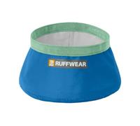 RUFFWEAR Trail Runner Travel Dog Bowl, Collapsible Lightweight & Ultra Compact, Portable Dog Water Bowl & Pet Food Bowl, Foldable Waterproof Packable Design, Blue Pool