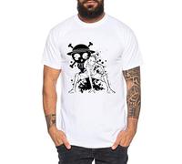 Ruffy Angry Gear Zoro One Manga Men's 2 Luffy T-Shirt Anime Piece, Größe2:Small, Farbe2:White
