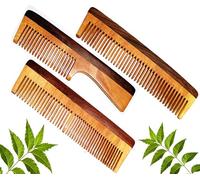 Rufiys Rosewood Comb for Men & Women | Wide Tooth Pocket | Anti Dandruff | Anti-Static - 10 Cm