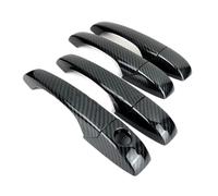 Rufutle Car Door Handle Cover for Dodge Journey 2009-2013, ABS Black Chrome Carbon Fiber Chrome Car Door Handle Cover Trim Sticker Car Accessories