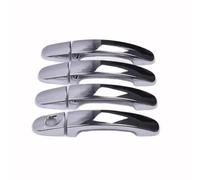 Rufutle Car Door Handle Cover for Ford Falcon FG FGX G6E XR6 XR8 XT 2009-2016, ABS Carbon Fiber Chrome Glossy Black Car Door Handle Cover Decor Trim