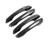 Rufutle Car Door Handle Cover for Hyundai Accent 2017-2021, ABS Chrome Carbon Fiber Car Door Handle Cover Trim Sticker Styling