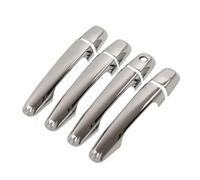 Rufutle Car Door Handle Cover for Mitsubishi L200 Triton 2015-2021, ABS Carbon Fiber Chrome Car Door Handle Cover Styling Accessories