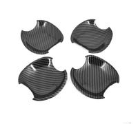 Rufutle Car Door Handle Cover for Toyota Allion Premio T240 2001-2007, ABS Gloss Black Chrome Carbon Fiber Car Door Handle Cover Bowl Trim