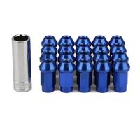 Rufutle Lug Nut for Mazda 2/3/6 CX-3 CX-5 MX-5 Demio Roadster, for Subaru Legacy BRZ Impreza WRX, 20pcs M12x1.5/M12x1.25 Hex 19MM Wheel Nuts 7075-T6