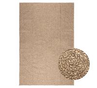Rug 160x230 cm Brown Polypropylene Jute Look Indoor Outdoor Durable Mat Easycare