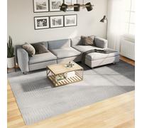 Rug 240x340cm Grey 3D Geometric Short Pile Polyester Area Carpet Soft Modern 8mm