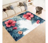 Rug 60x120 cm Faux Cashmere Bright Pattern FlowersYellow Leaves 3D Print Anti-Slip Stain-Resistant Machine/Vacuum Washable Rugs for Living Room Hallway Breakfast Nook Heritage Home Under the Table