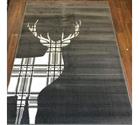Rug 80x150cm (App 5x3) Grey Stag
