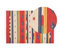 Rug ALAPARS Multicolour 140 x 200 cm Cotton Kilim