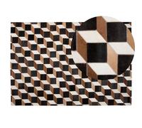 Rug ALPKOY Brown 140 x 200 cm Leather