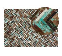 Rug AMASYA Brown 160 x 230 cm Leather