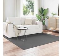 Rug Anthracite 120x120 cm Square Polyester Non-Slip Indoor Outdoor Durable Soft