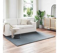 Rug Anthracite 120x170 cm Faux Rabbit Fur Polyester Anti-Slip Plush Warm Cosy UK