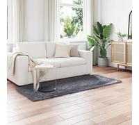 Rug Anthracite 80x200 cm Faux Sheepskin Polyester High Pile Extra Soft Warm Cosy