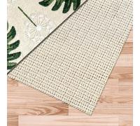Rug Anti Slip Underlay 80 x 80 cm Anti Slip PVC Rug Gripper Safe and in Place for Laminate and Wooden Floors, Drawers, Shelves, and Carpets, off white