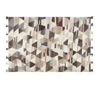 Beliani Rug Argavand Beige 200 X 300 Cm Wool Kilim