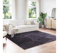 Rug Beige 200x200 cm Polyester Square Non-Slip Modern Soft Indoor Easy-Care Cozy