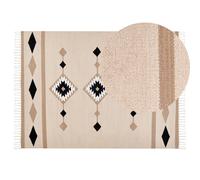 Rug BERDIK Multicolour 140 x 200 cm Cotton Kilim