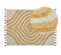 Rug BINGOL Yellow 140 x 200 cm Cotton