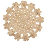 Rug BIRECIK Beige ø 120 cm Jute