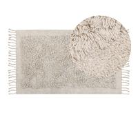 Beliani Rug BITLIS Light Beige 80x150 cm Cotton, Cream