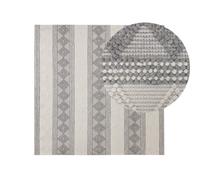 Beliani Rug Bozova Light Beige 200 X 200 Cm Wool